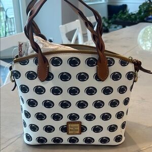 Dooney & Bourke Penn State White and Blue Women's Bag